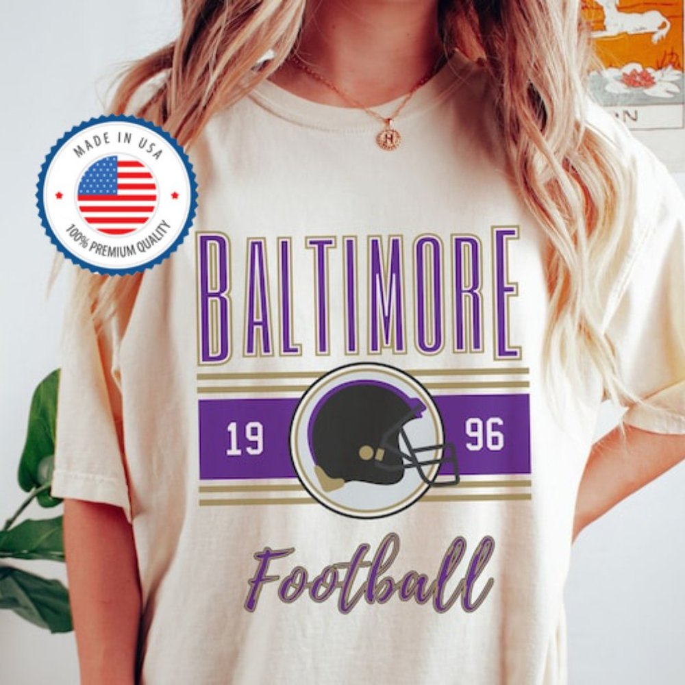 Baltimore Colors Retro BAL Cute Baltimore 1996 Baltimore Tailgate shirt